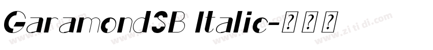 GaramondSB Italic字体转换 GaramondSB Italic字体转换